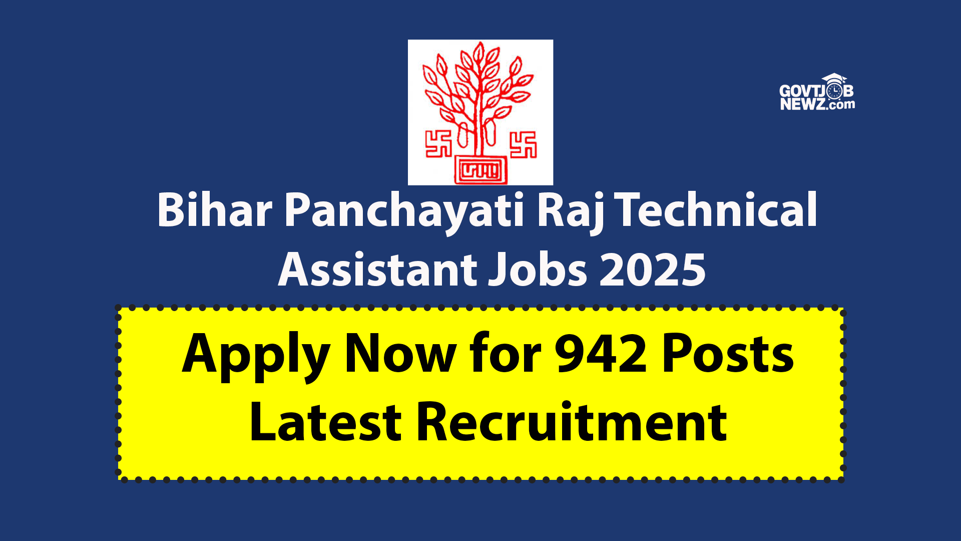 Bihar Panchayati Raj Technical Assistant Jobs 2025