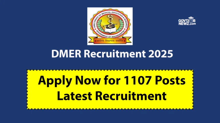 DMER Recruitment 2025