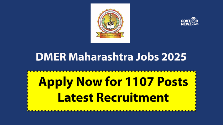 DMER Maharashtra Jobs 2025