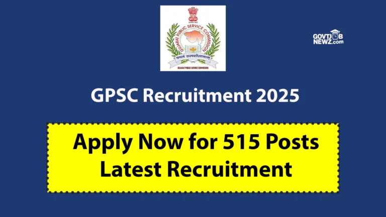 GPSC Assistant Engineer, Medical Officer jobs 2025