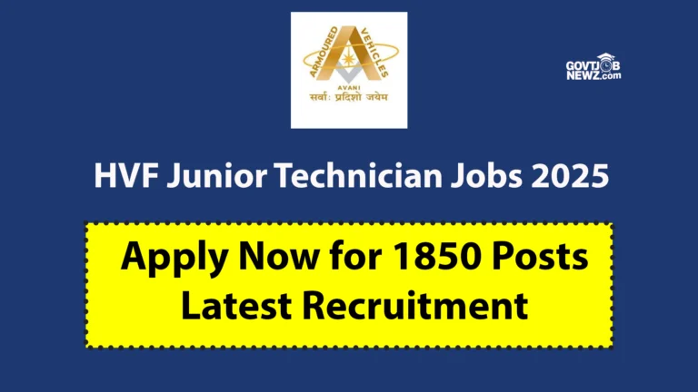 HVF Junior Technician Jobs 2025