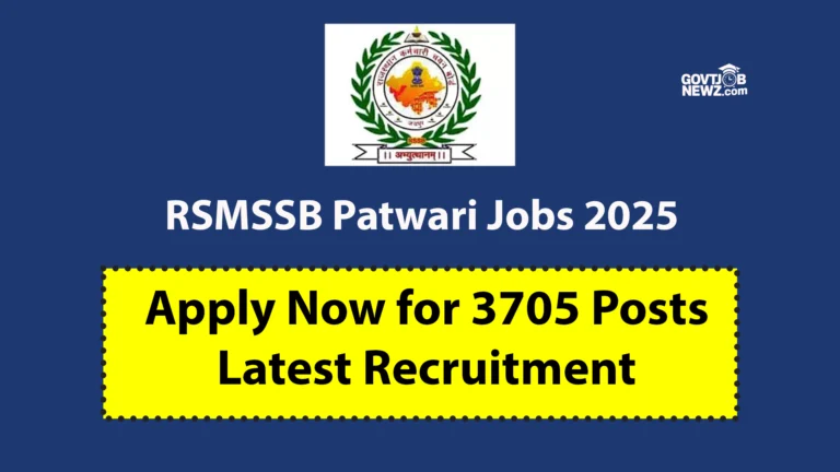 RSMSSB Patwari Jobs 2025