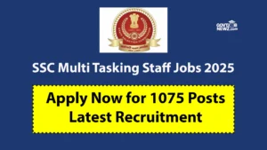 SSC Multi Tasking Staff Jobs 2025