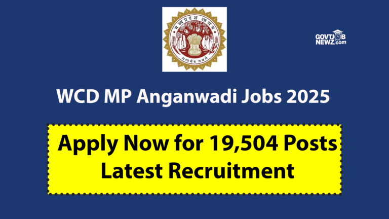WCD MP Anganwadi Jobs 2025