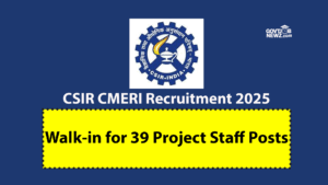 CSIR CMERI Recruitment 2025