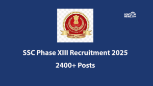 SSC Phase XIII Selection Post Recruitment 2025 – Total 2402 Posts