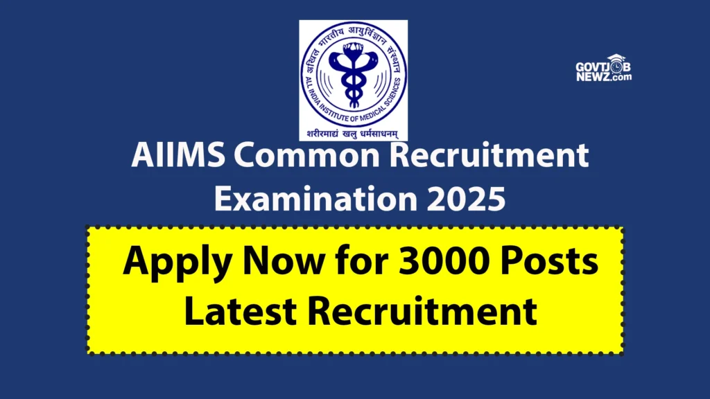 AIIMS Common Recruitment Examination 2025