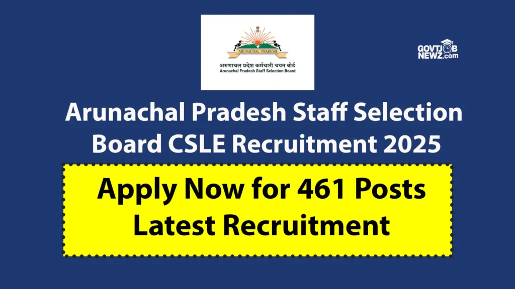 APSSB CSLE Recruitment 2025