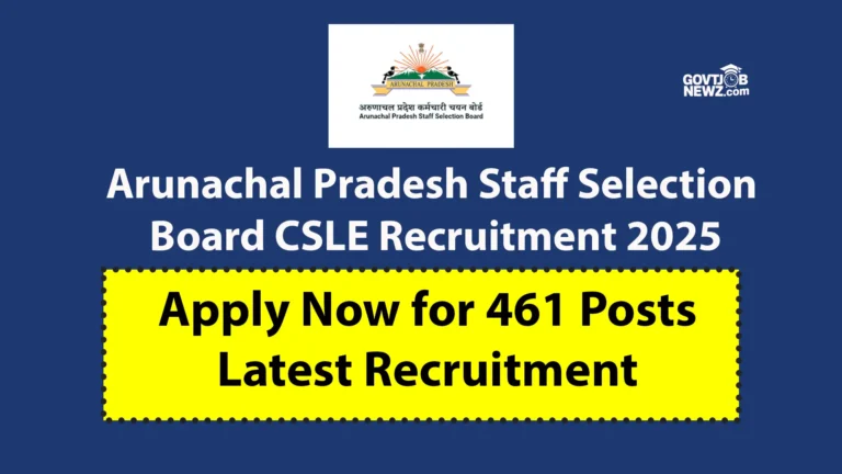 APSSB CSLE Recruitment 2025