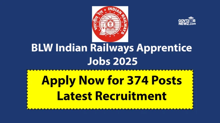 BLW Indian Railways Apprentice Jobs 2025
