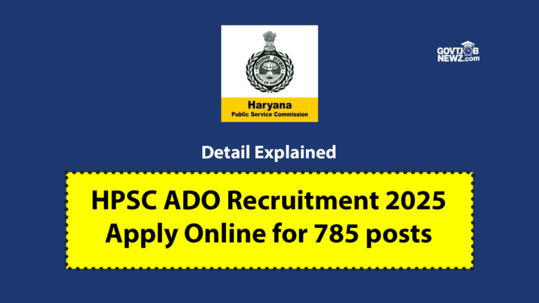 HPSC Agricultural Development Officer Recruitment 2025
