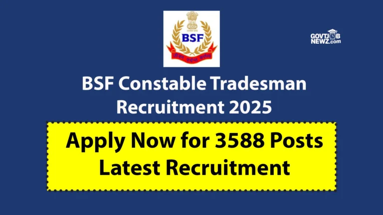 BSF Constable Tradesman Recruitment 2025