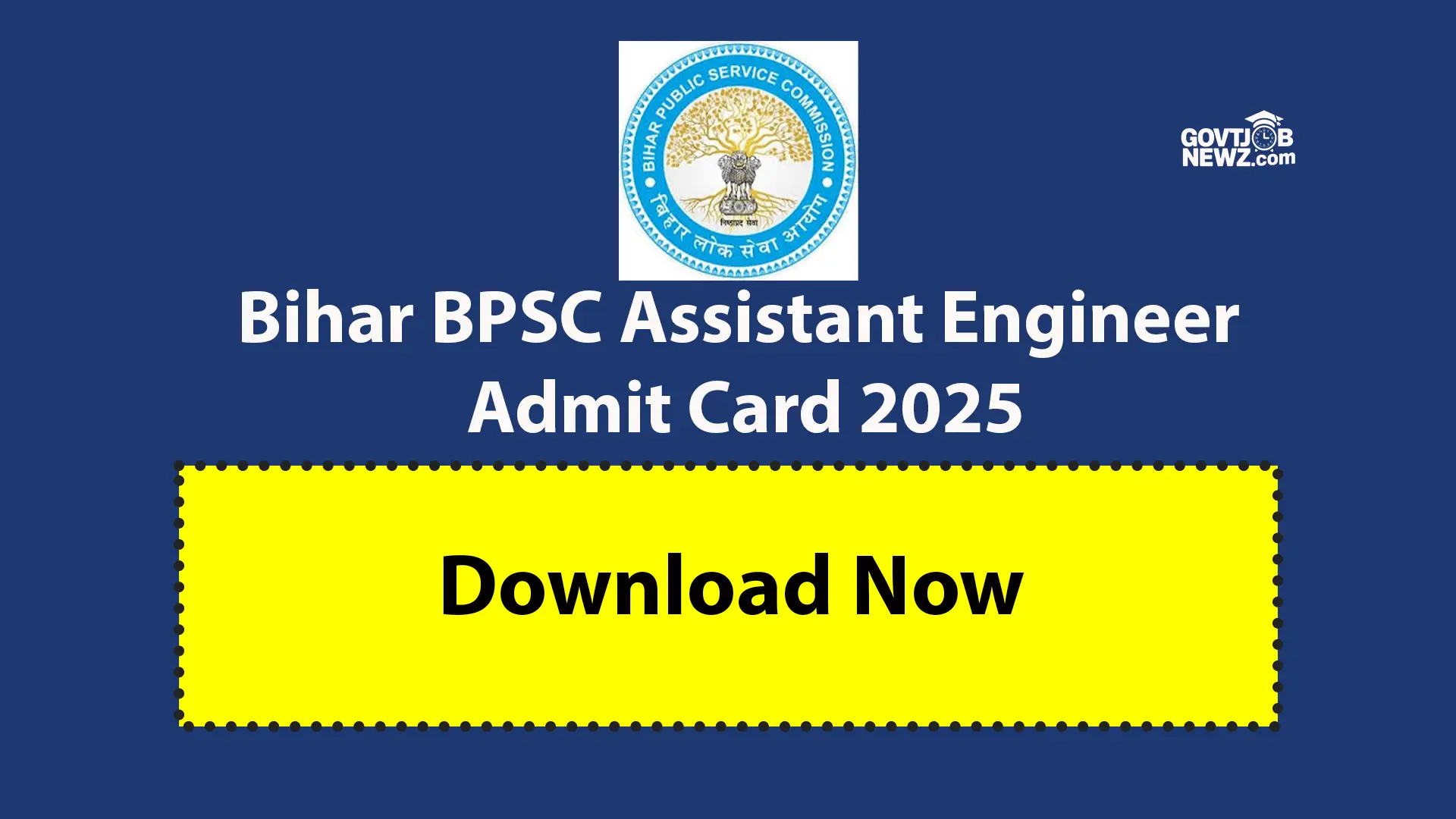 Bihar BPSC Assistant Engineer Admit Card 2025