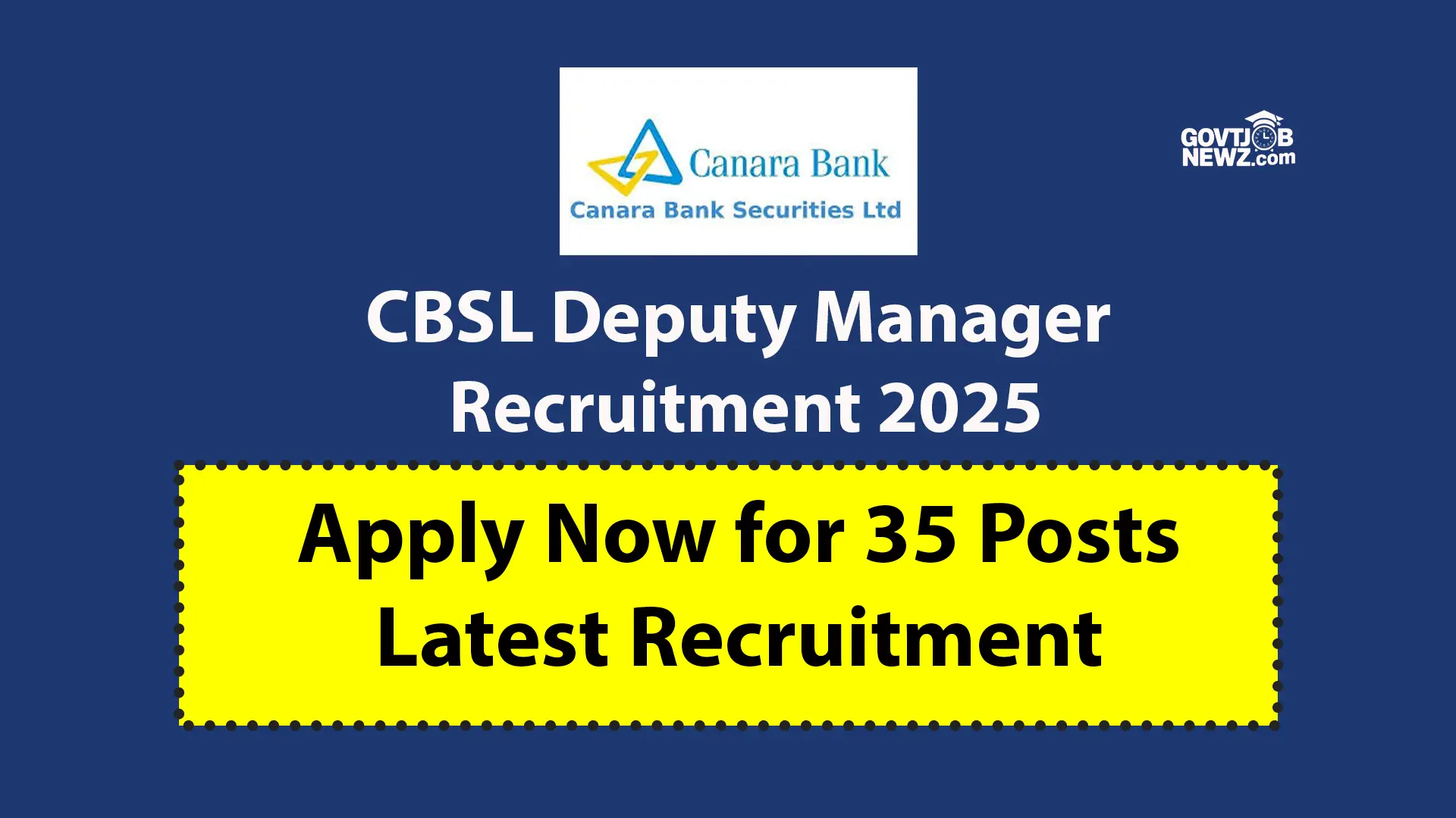CBSL Deputy Manager Recruitment 2025