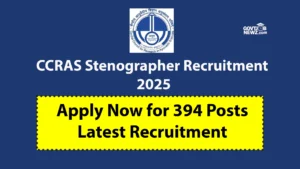 CCRAS Stenographer Recruitment 2025