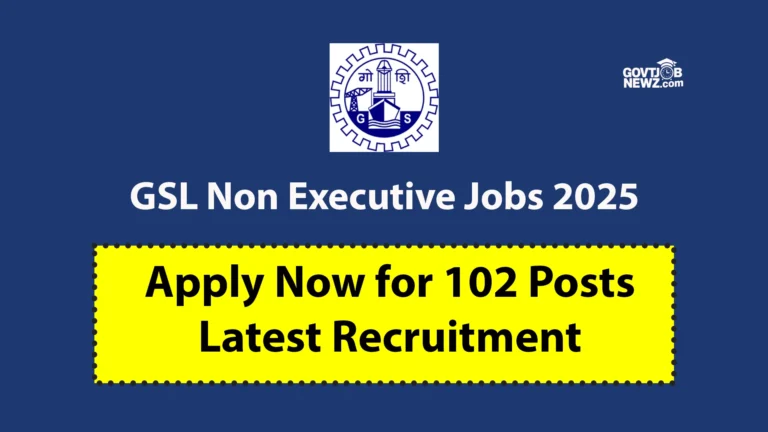 GSL Non Executive Jobs 2025