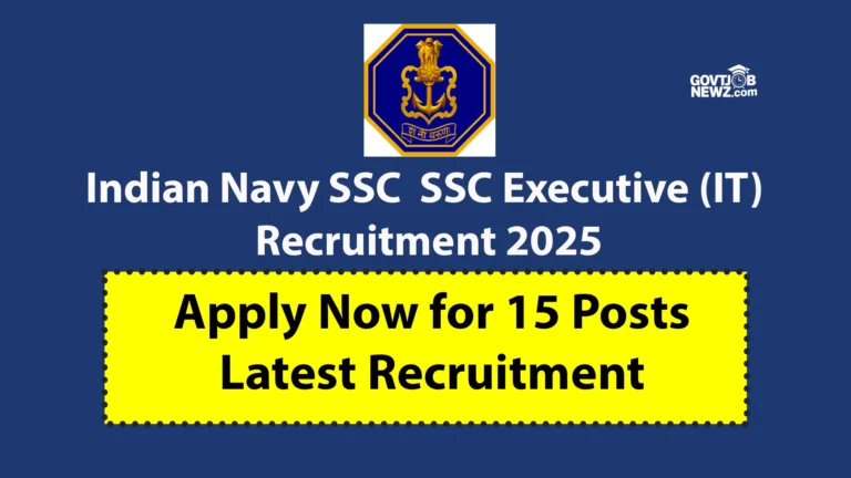 Indian Navy SSC Recruitment 2025