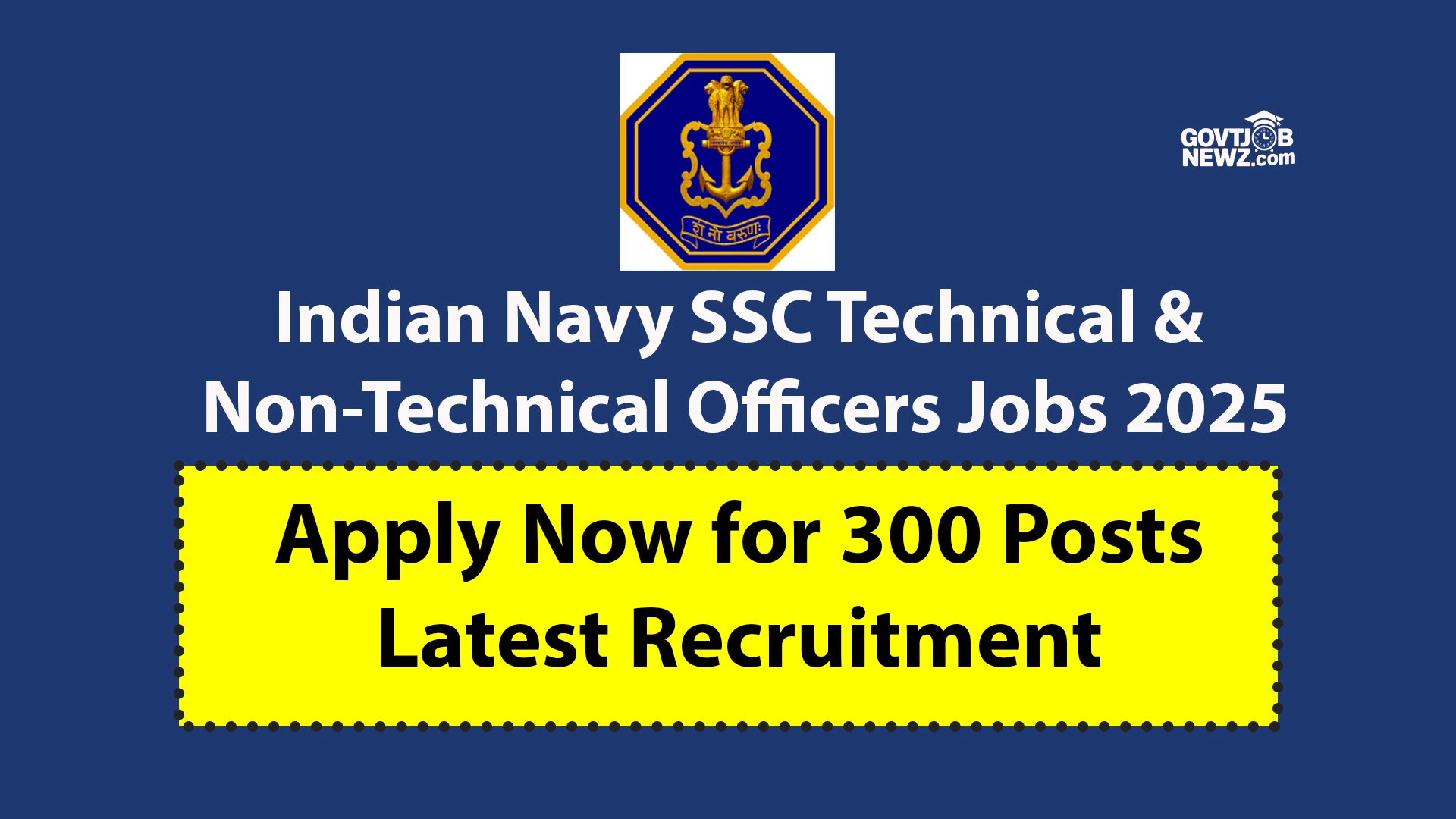 Indian Navy SSC Technical Jobs 2025