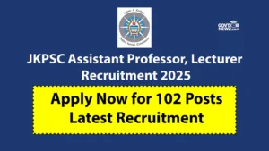 JKPSC Recruitment 2025