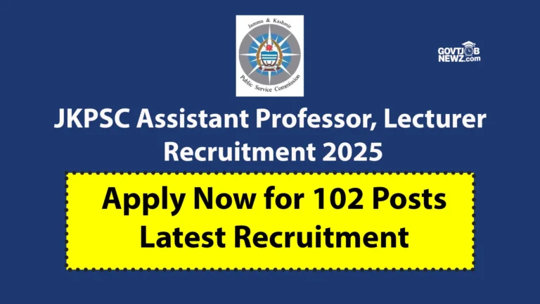 JKPSC Recruitment 2025