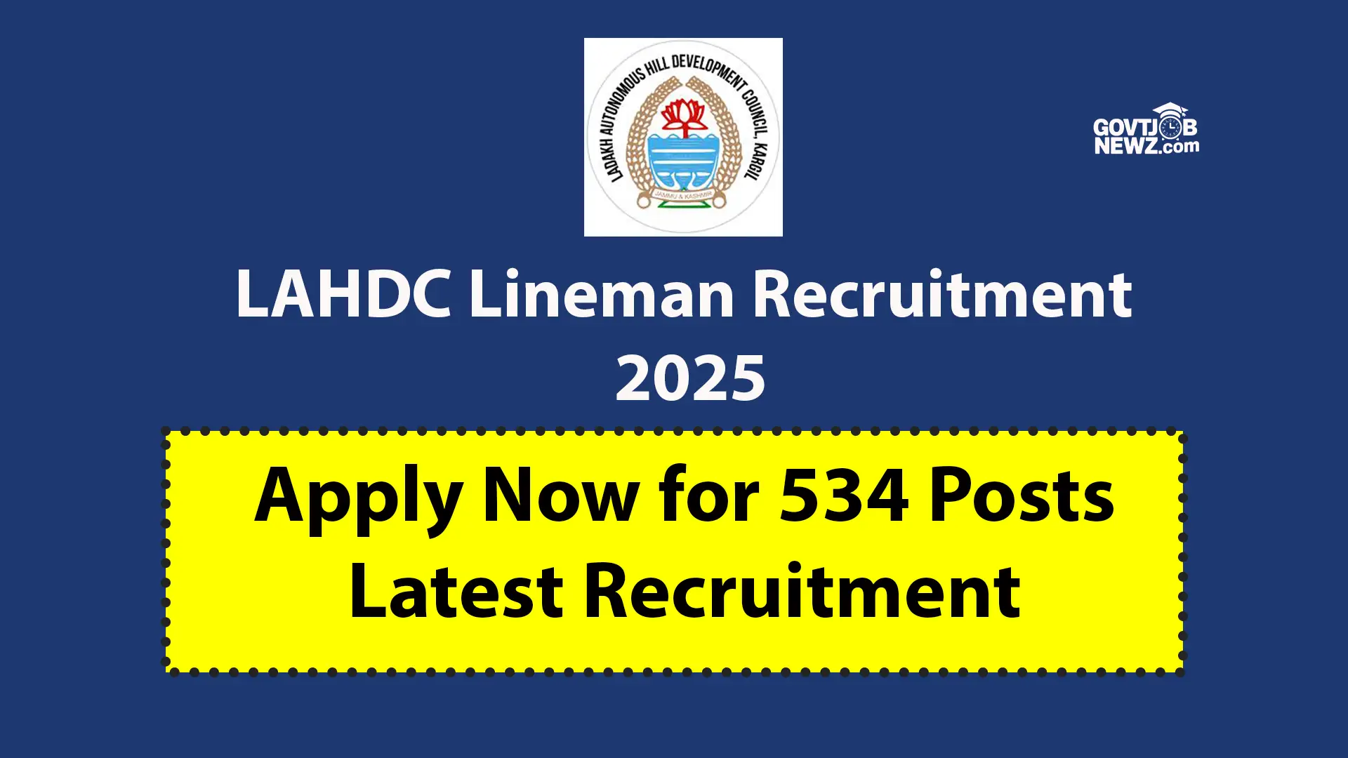 LAHDC Lineman Recruitment 2025