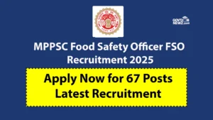 MPPSC Food Safety Officer Recruitment 2025