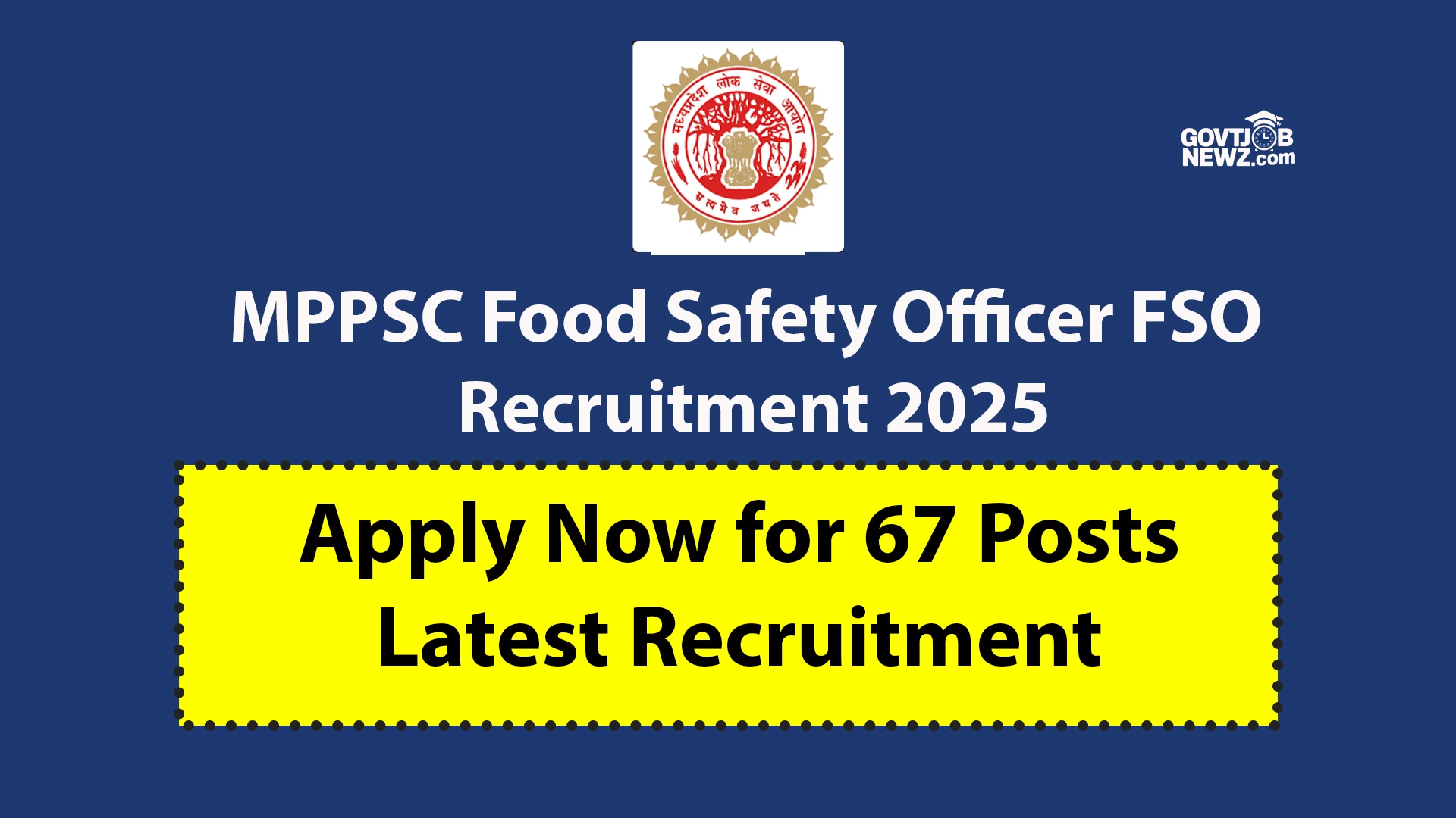 MPPSC Food Safety Officer Recruitment 2025