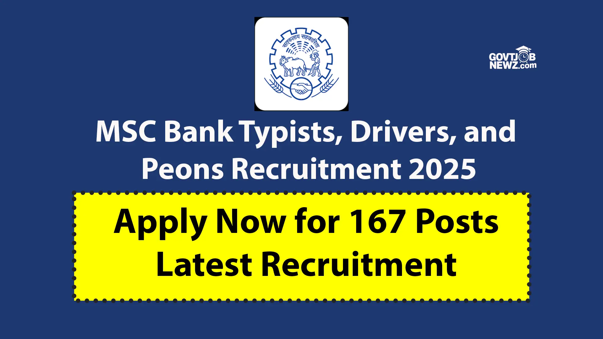 MSC Bank Recruitment 2025