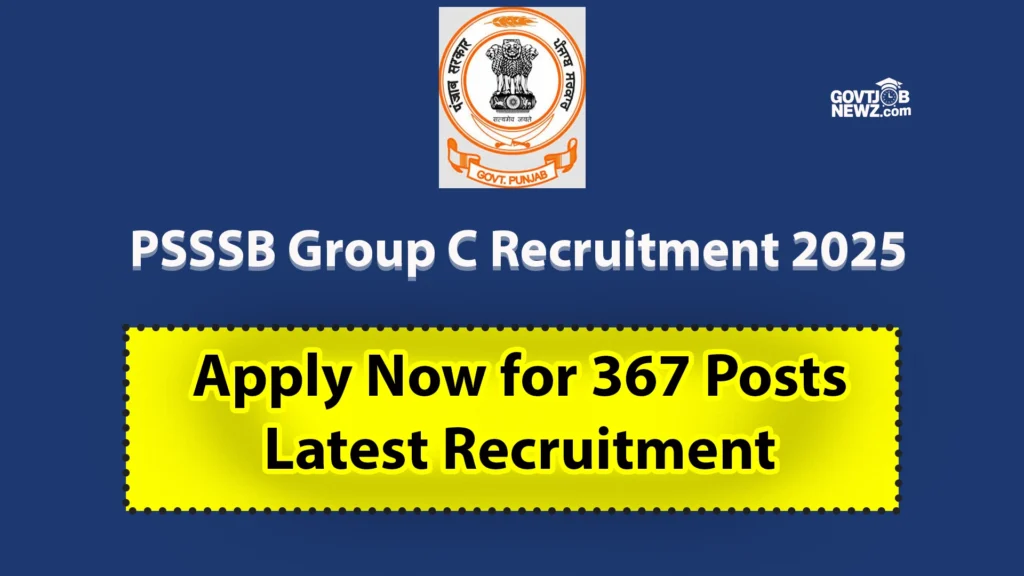 PSSSB Group C Recruitment 2025