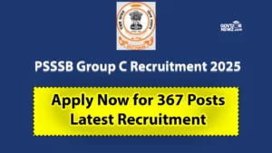 PSSSB Group C Recruitment 2025