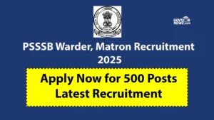 PSSSB Recruitment 2025