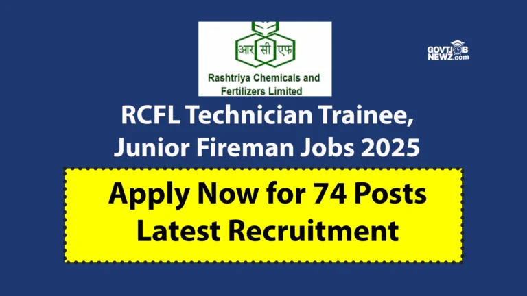 RCFL Technician Trainee Jobs 2025