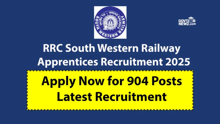 RRC South Western Railway Apprentices Recruitment 2025