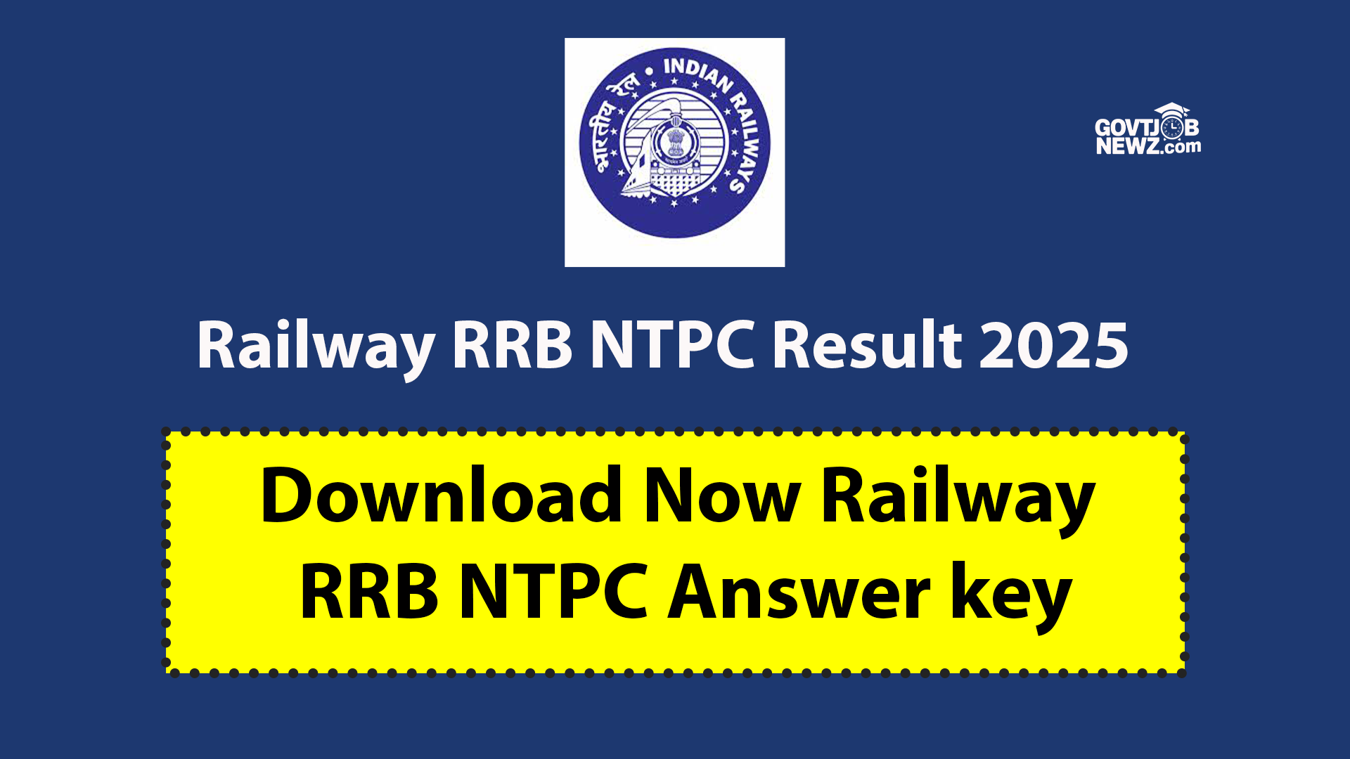 Railway RRB NTPC Answer Key 2025
