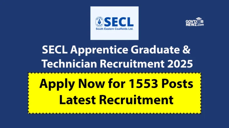 SECL Apprentice Recruitment 2025