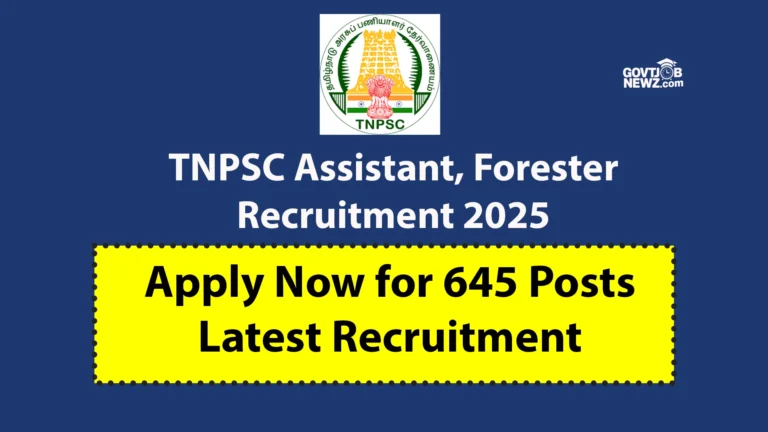 TNPSC Assistant Recruitment 2025