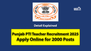 Punjab PT Teacher Recruitment 2025