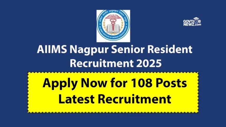 AIIMS Senior Resident Recruitment 2025