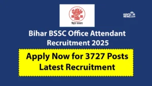 BSSC Office Attendant Recruitment 2025