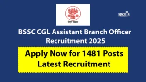 BSSC CGL Recruitment 2025 Apply Online 1481 Posts