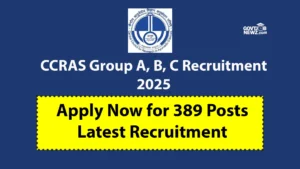 CCRAS Recruitment 2025