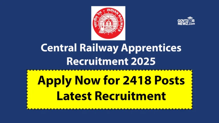 Central Railway Apprentices Recruitment 2025