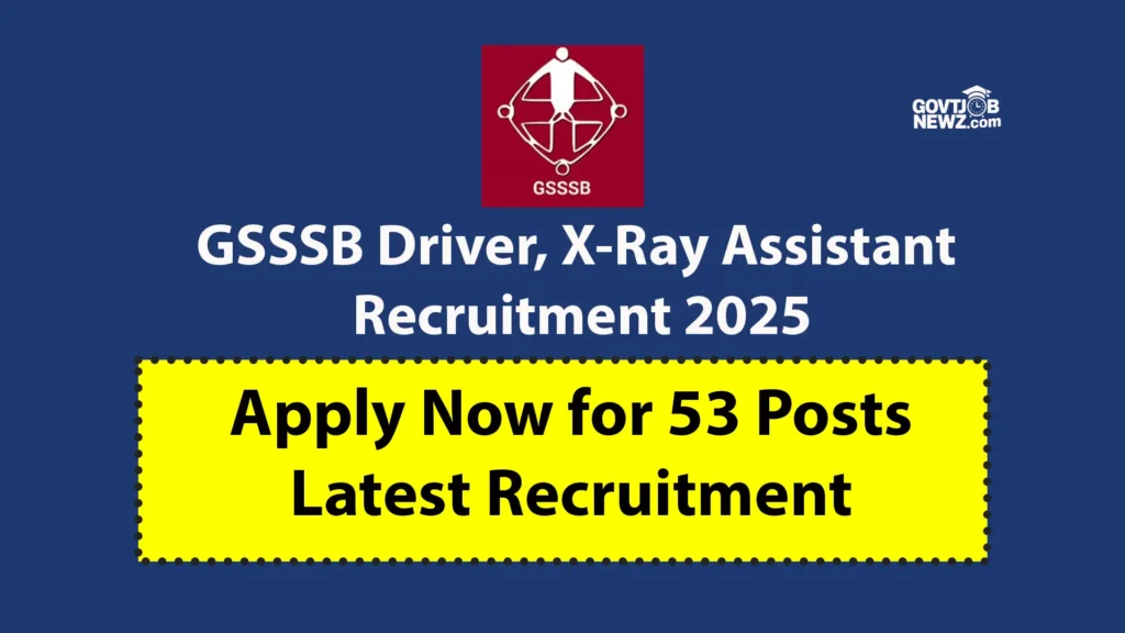 GSSSB Driver Recruitment 2025
