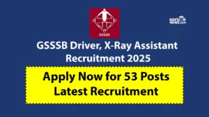 GSSSB Driver Recruitment 2025