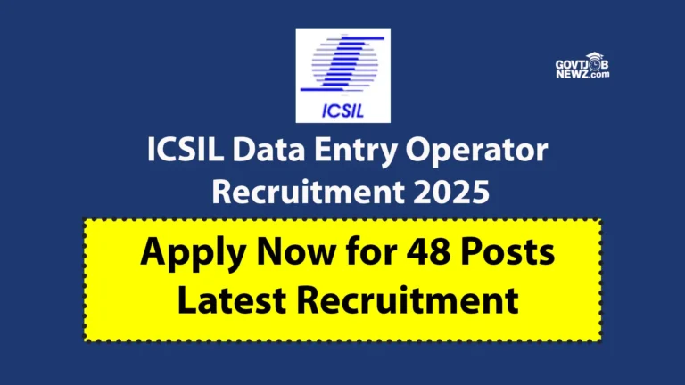 ICSIL Data Entry Operator Recruitment 2025