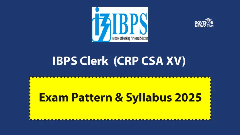 Ibps clerk syllabus