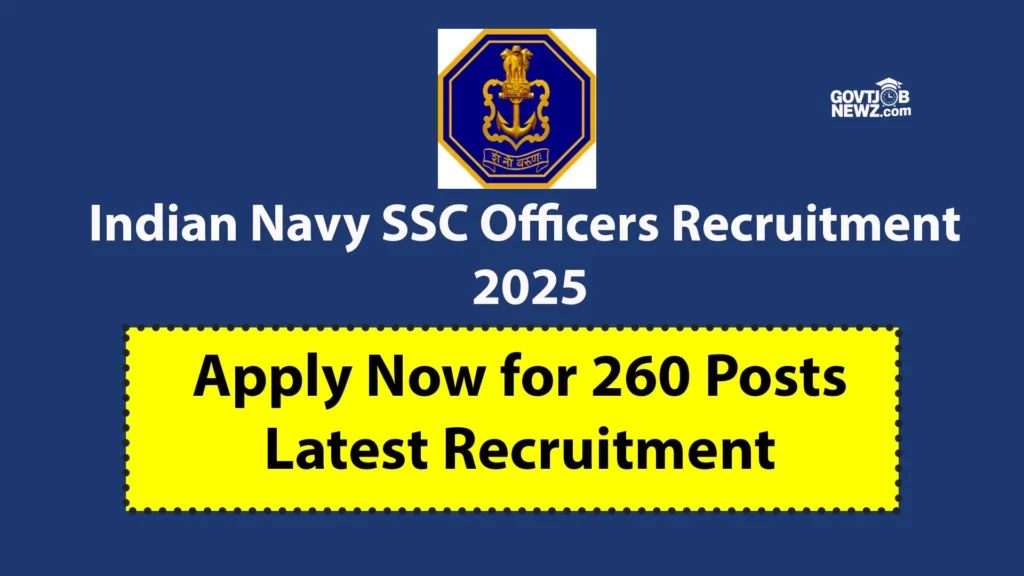 Indian Navy SSC Officers Recruitment 2025