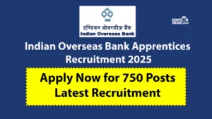 Indian Overseas Bank Apprentices Recruitment 2025