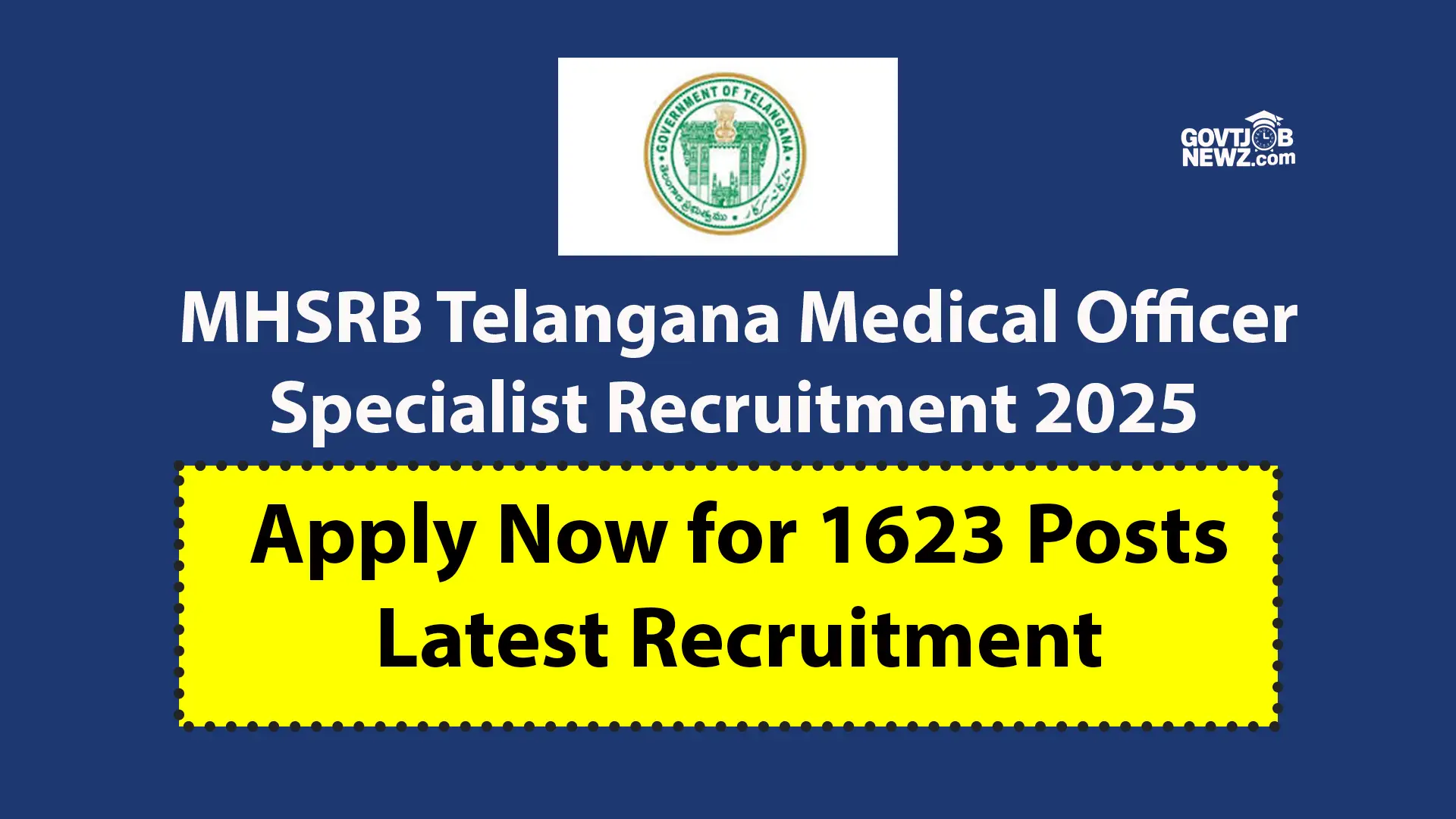 MHSRB Telangana Medical Officer 2025