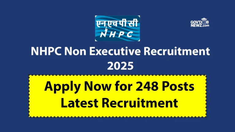 NHPC Non executive Recruitment 2025